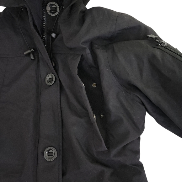 ECKO RED down Hooded zipped puffer parka winter Coat black small - Picture 5 of 12